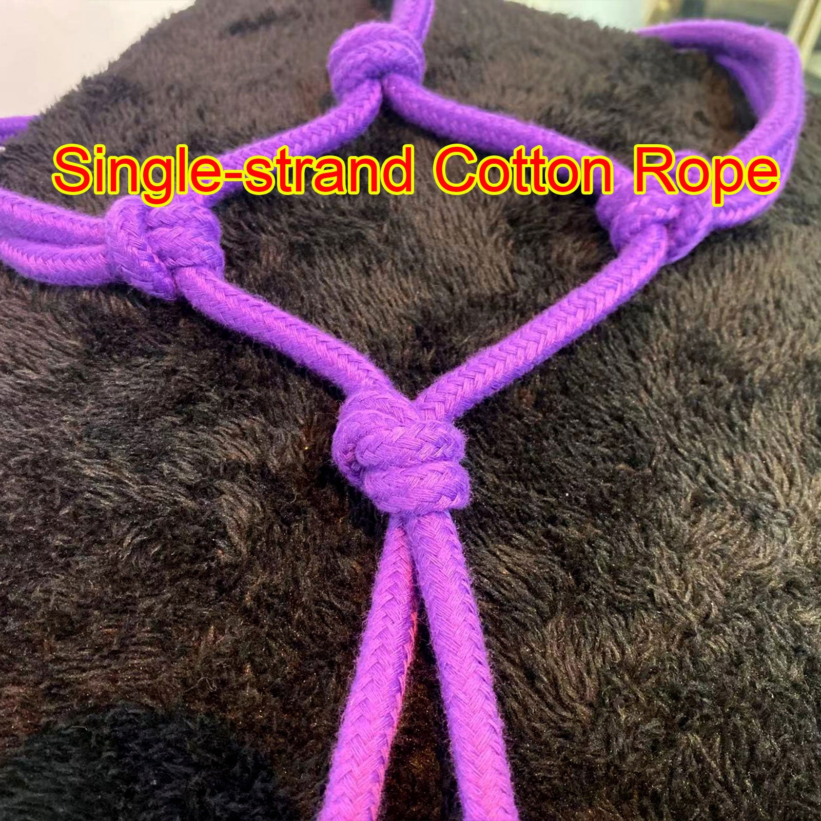 Metelam Women’s Sexy Rope Bondage Harness Crotch‑less Hollow Lingerie, Adjustable Polyester Rope Straps for Cosplay, Role‑Play.