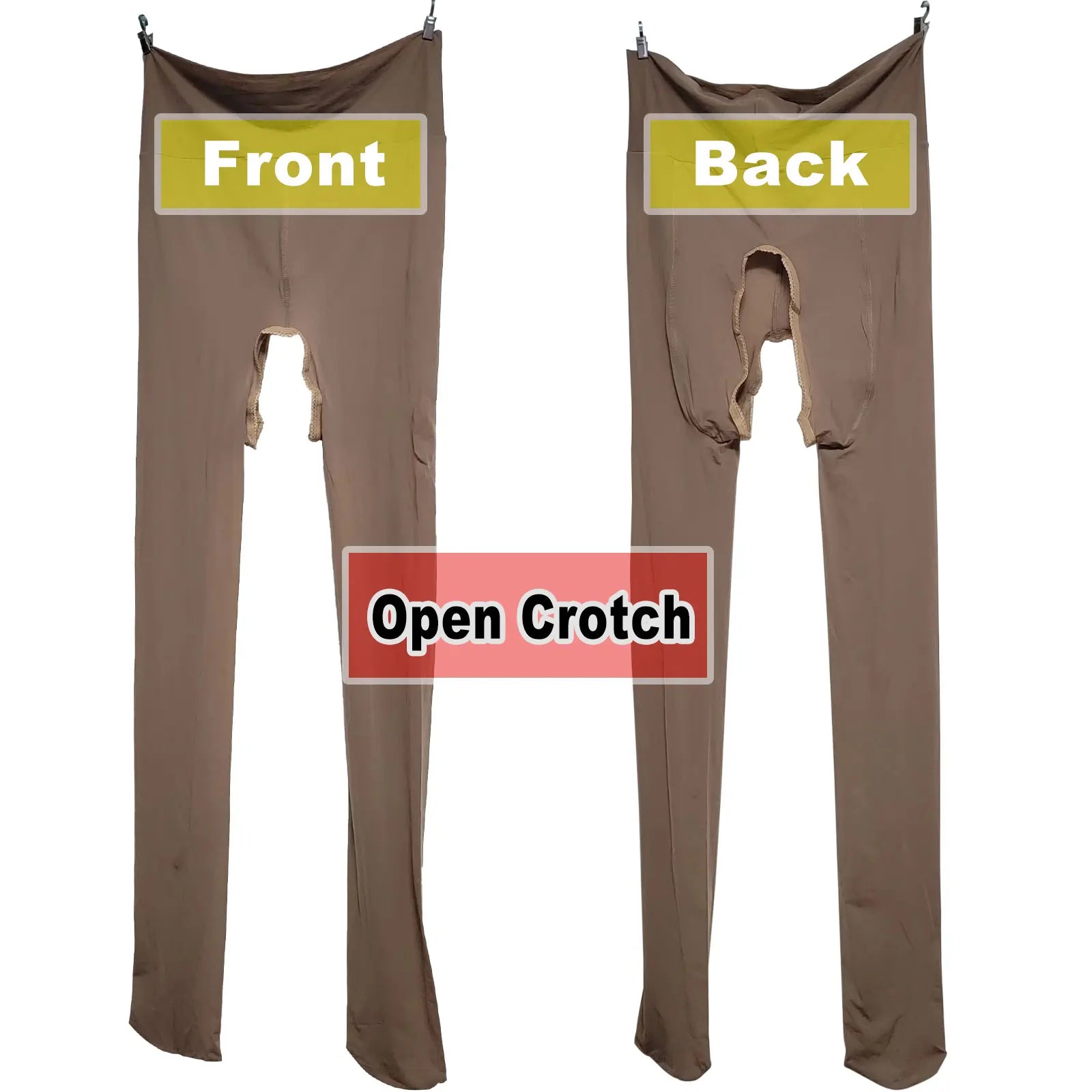 Metelam Women Shiny Glossy Pantyhose Sheer Stockings Open Crotch Tights Plus Size.