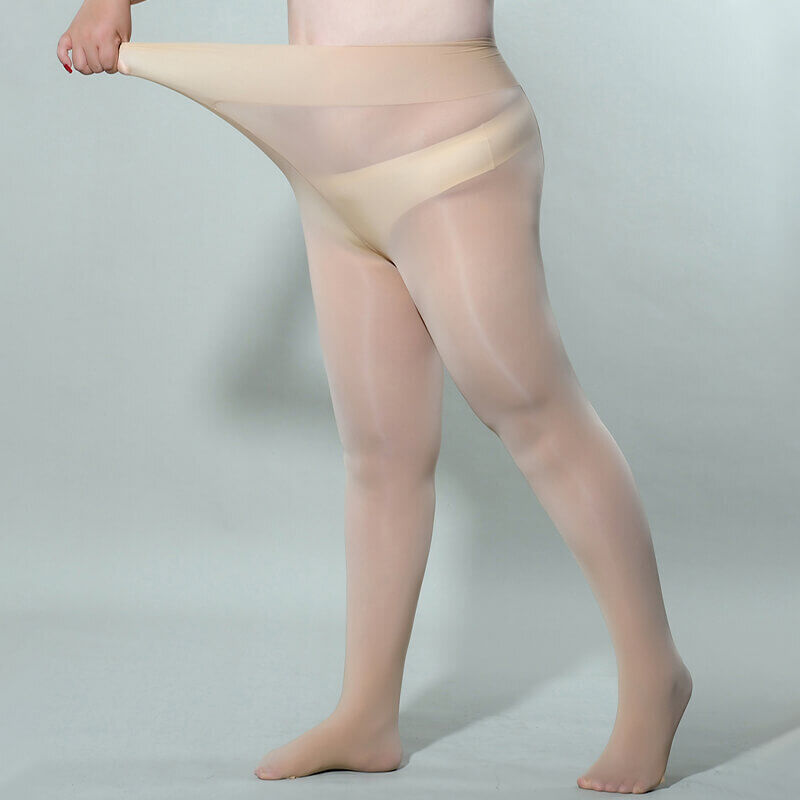 Metelam Women Shiny Glossy Pantyhose Sheer Stockings Open Crotch Tights Plus Size.