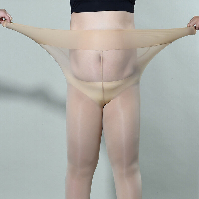 Metelam Women Shiny Glossy Pantyhose Sheer Stockings Open Crotch Tights Plus Size.