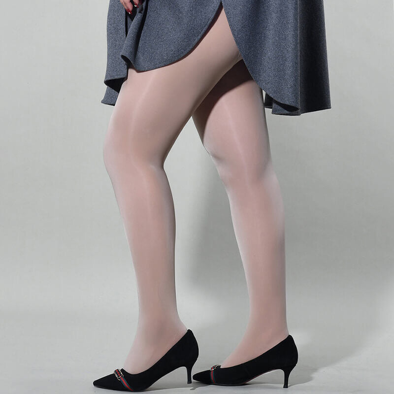 Metelam Women Shiny Glossy Pantyhose Sheer Stockings Open Crotch Tights Plus Size.