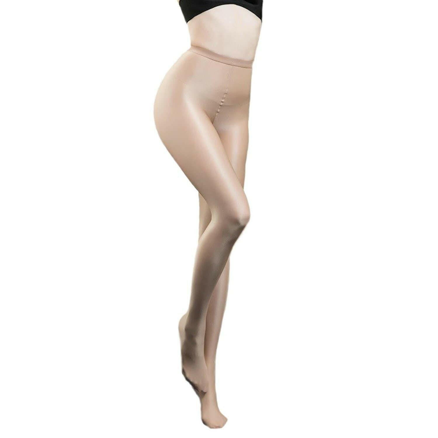 Metelam Women's Shiny Tights 70 Den Thickness Plus Size Footed Stockings Pantyhose for Women Girls-pantyhose-Metelam