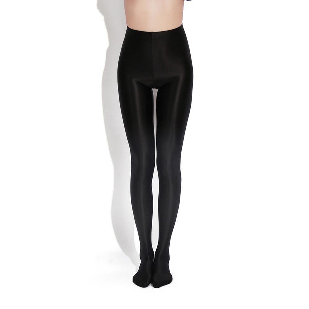 Metelam Womens Shiny Wet Look Pantyhose Satin Glossy Tights Opaque Plus Size.