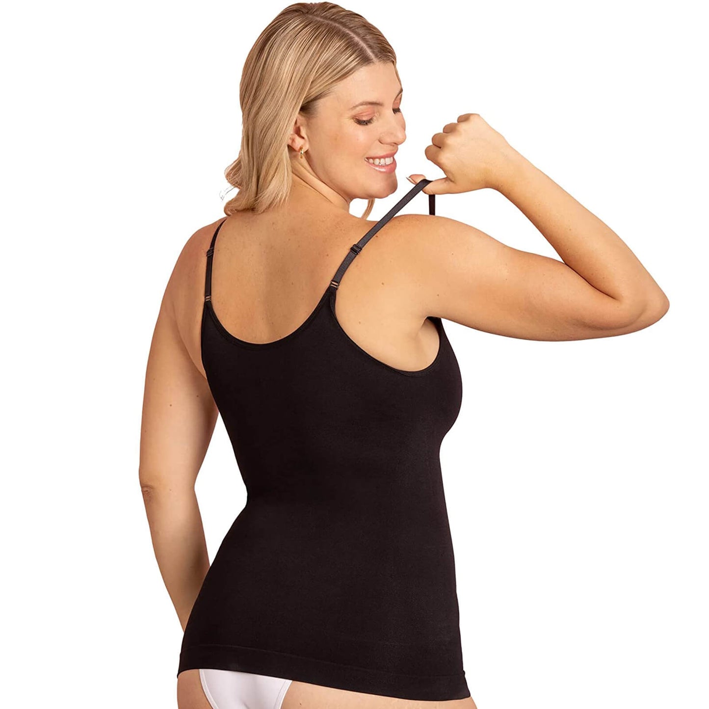 Metelam Scoop Neck Compression Cami Tummy Waist Control Body Shapewear Camisole.