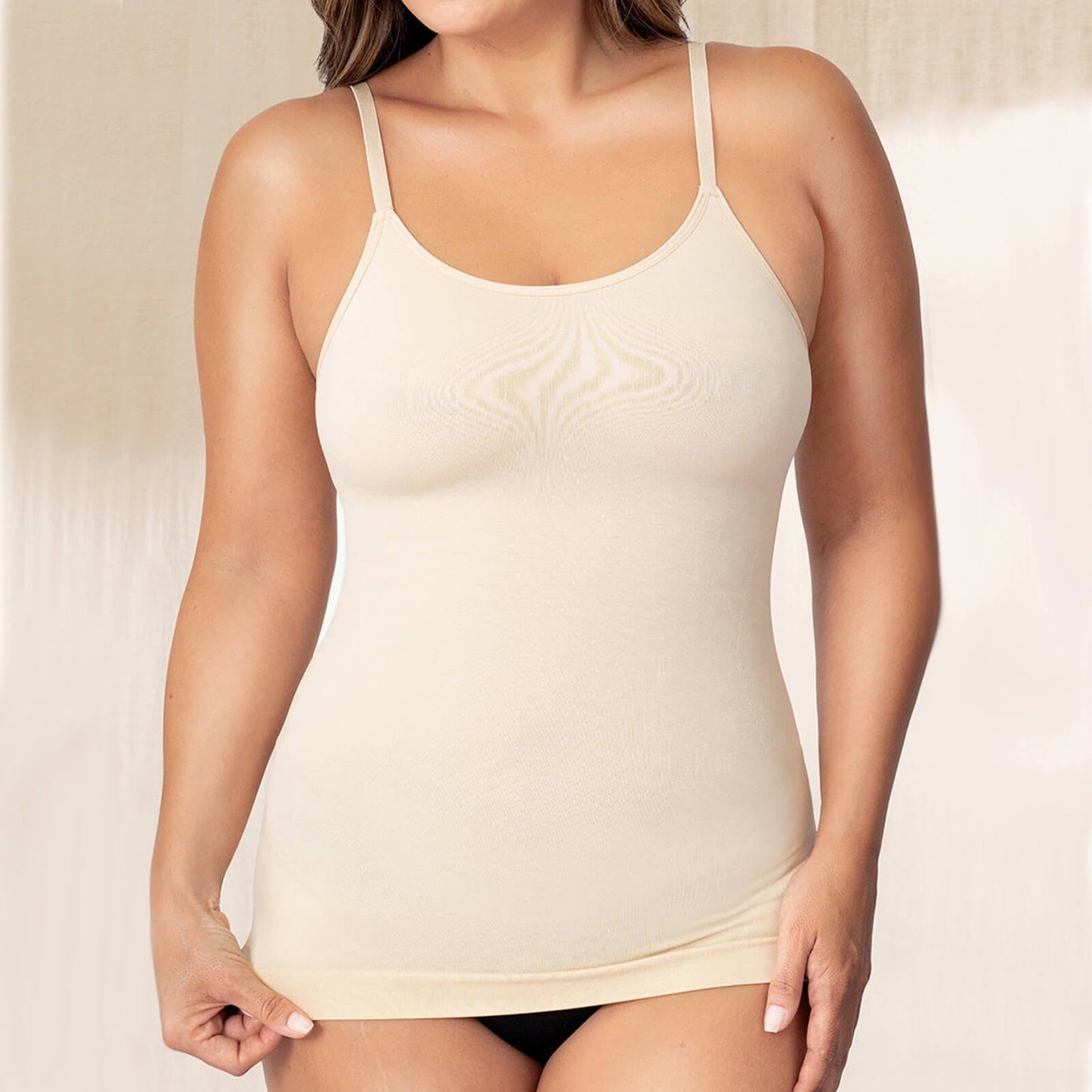 Metelam Scoop Neck Compression Cami Tummy Waist Control Body Shapewear Camisole.