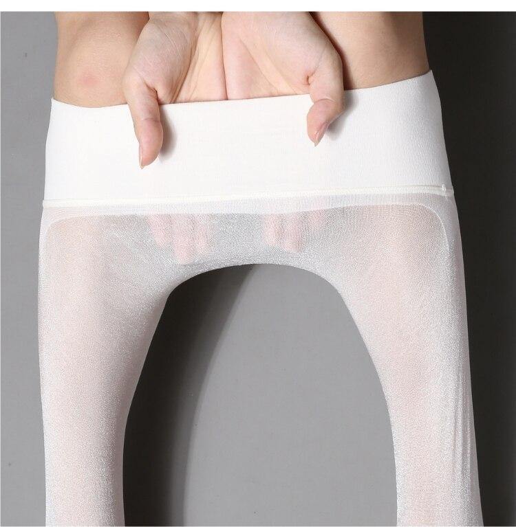 Metelam Women 5 Denier Glossy Seamless Pantyhose.