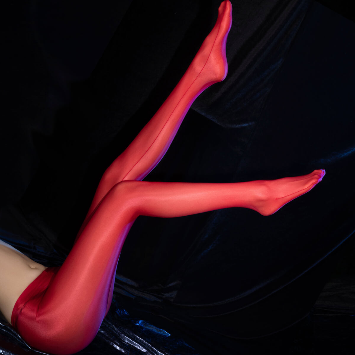 Metelam Women's Sexy Sheer Pantyhose Open Crotch Shiny Glitter Tights Stockings Dance DS Club Party Plus Size Medias De Mujer.