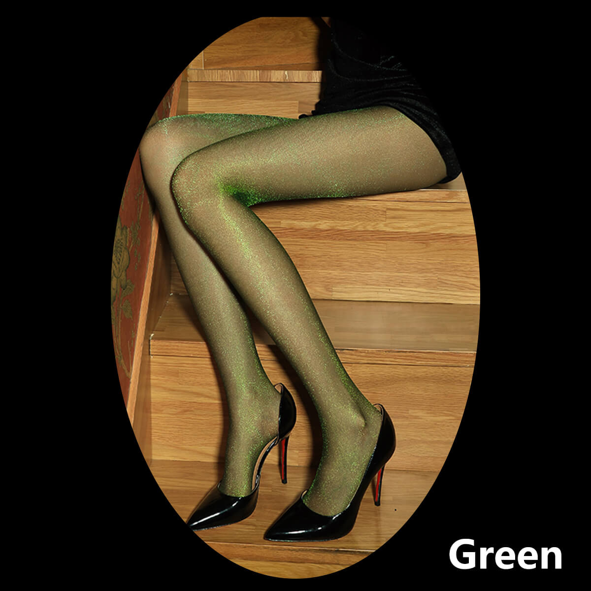 Metelam Womens Lurex Shiny Glossy Ultra Sheer Pantyhose Glitter Nylon Tights Stockings.