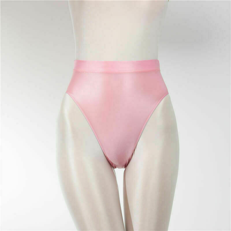 Metelam Womens Sexy Satin Shiny Wetlook Stretch High Cut Briefs Bikini Panties Underwear.