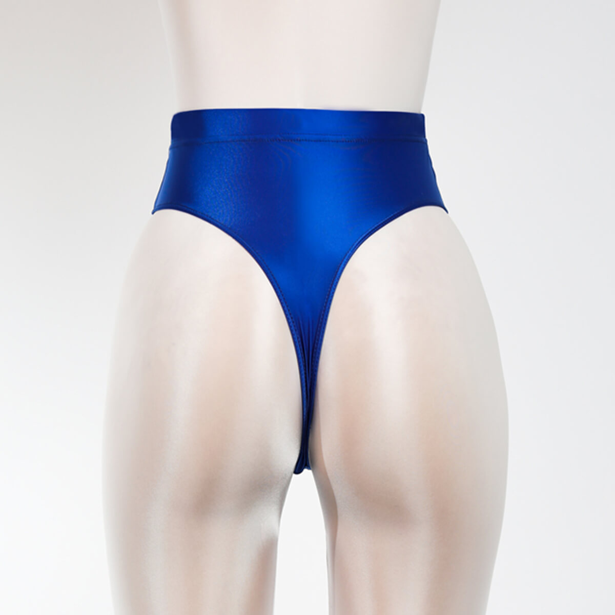 Metelam Womens Sexy Satin Shiny Wetlook Stretch High Cut Thong G-string Lingerie Hipster Briefs Bikini Panties Underwear.