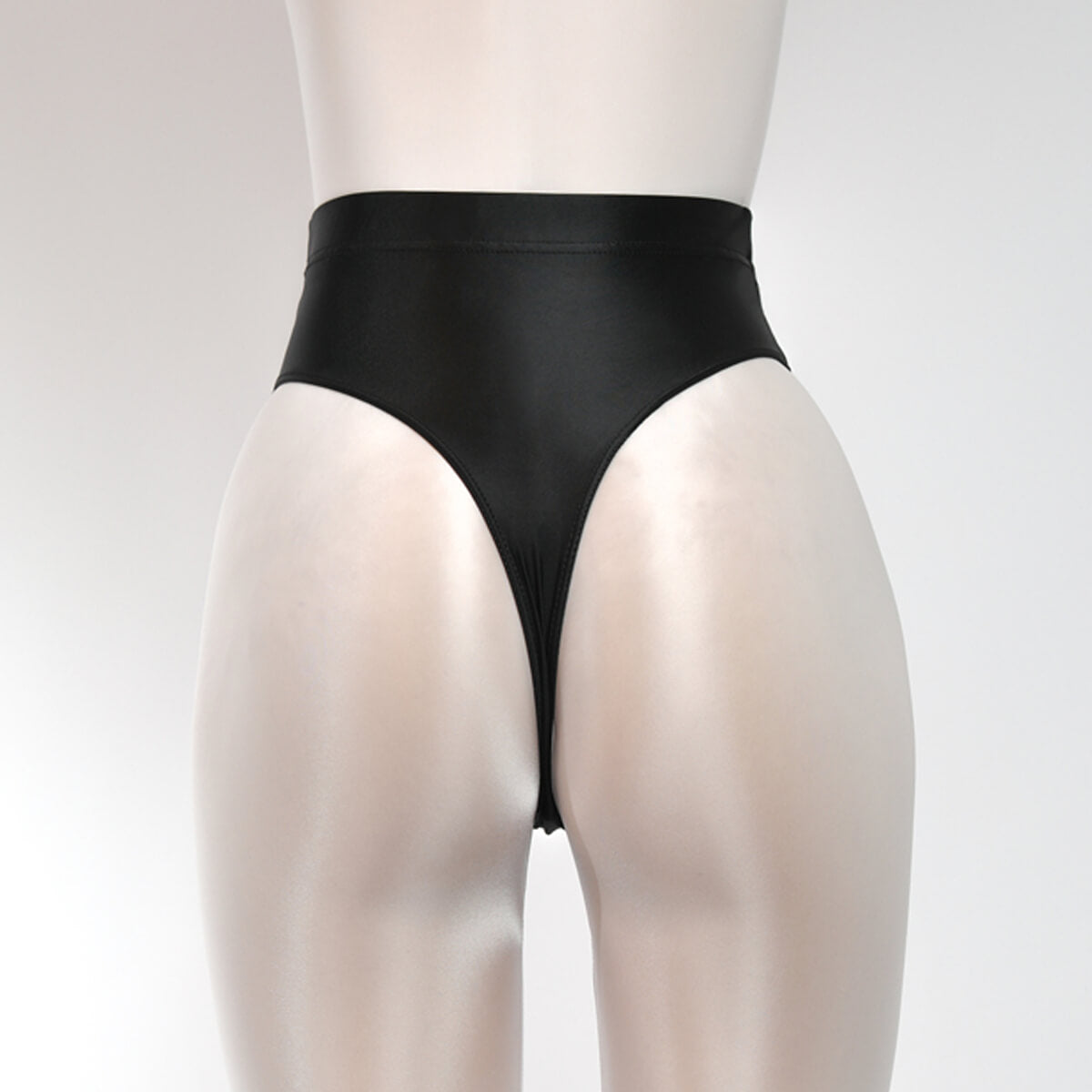 Metelam Womens Sexy Satin Shiny Wetlook Stretch High Cut Thong G-string Lingerie Hipster Briefs Bikini Panties Underwear.