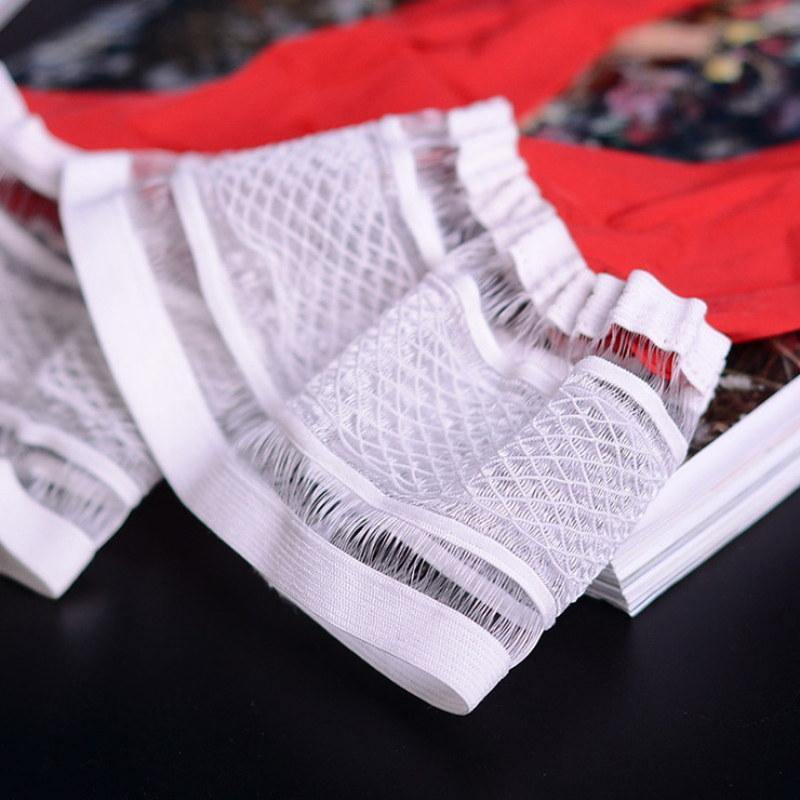 Sexy Super Elastic Ultra-thin High Glossy Oil Shiny 8 Denier Lace Hosiery Thigh High Stockings-Hosiery-Metelam