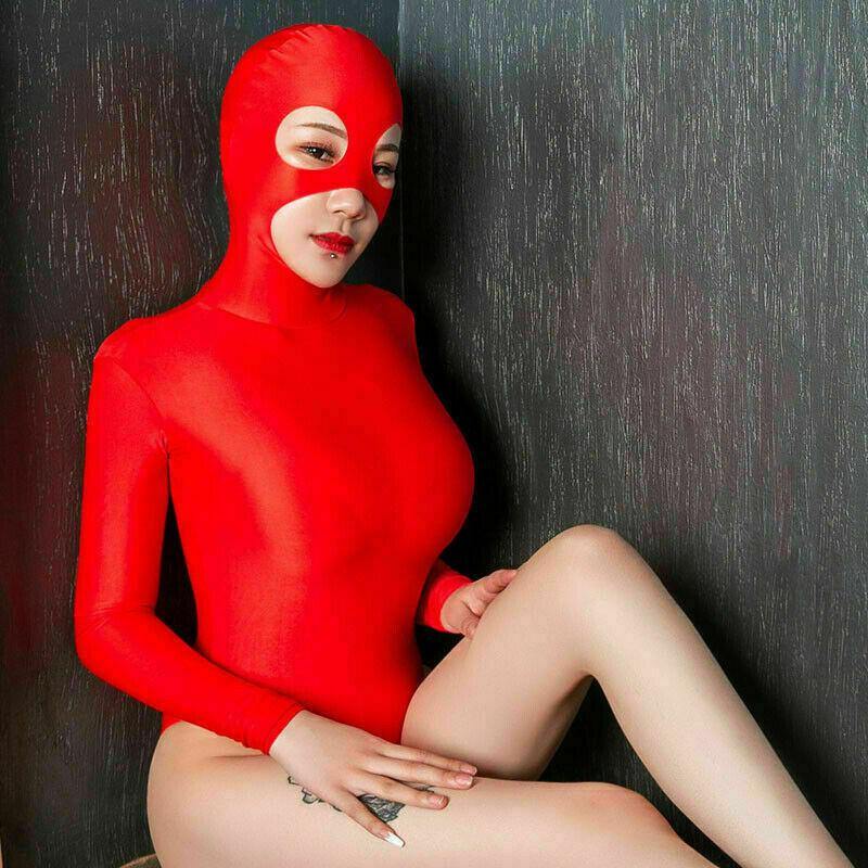 Women Lycra Spandex Shiny Zentai Costumes Bodysuit Thong Leotard Romper Clubwear.