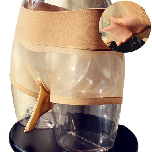 Seamless Men Elastic Penis Sheath Pouch Boxer Stretch Underwear Smooth Pantyhose.