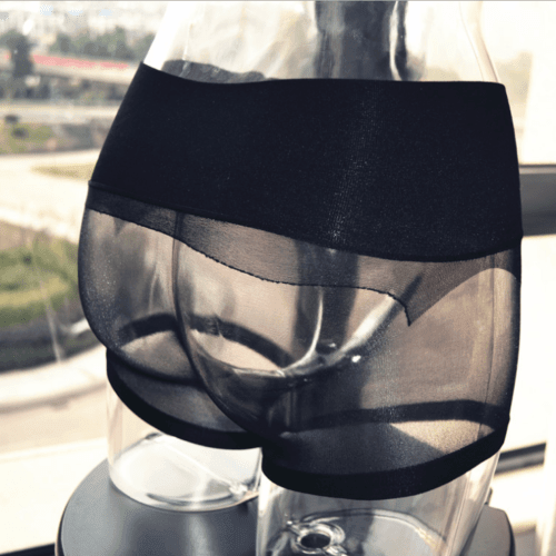 Seamless Men Elastic Penis Sheath Pouch Boxer Stretch Underwear Smooth Pantyhose.