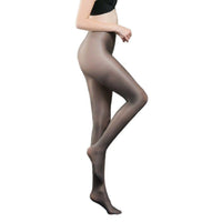 Metelam Women's Shiny Tights 70 Den Thickness Plus Size Footed Stockings Pantyhose for Women Girls-pantyhose-Metelam