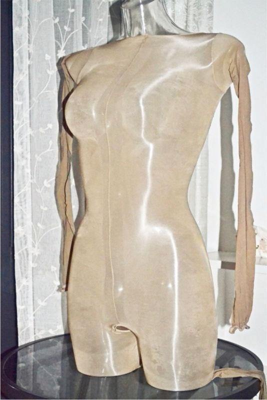 High Glossy Oil Shiny Full Bodystocking Nylon Bodysuit Tights Bodyhose-bodysuit-Metelam