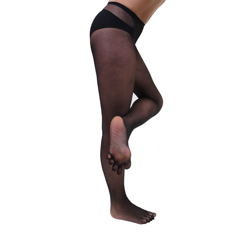Women Seamless Sheer Separate 5 Toe Glove Pantyhose Transparent Tights Stockings-tights-Metelam