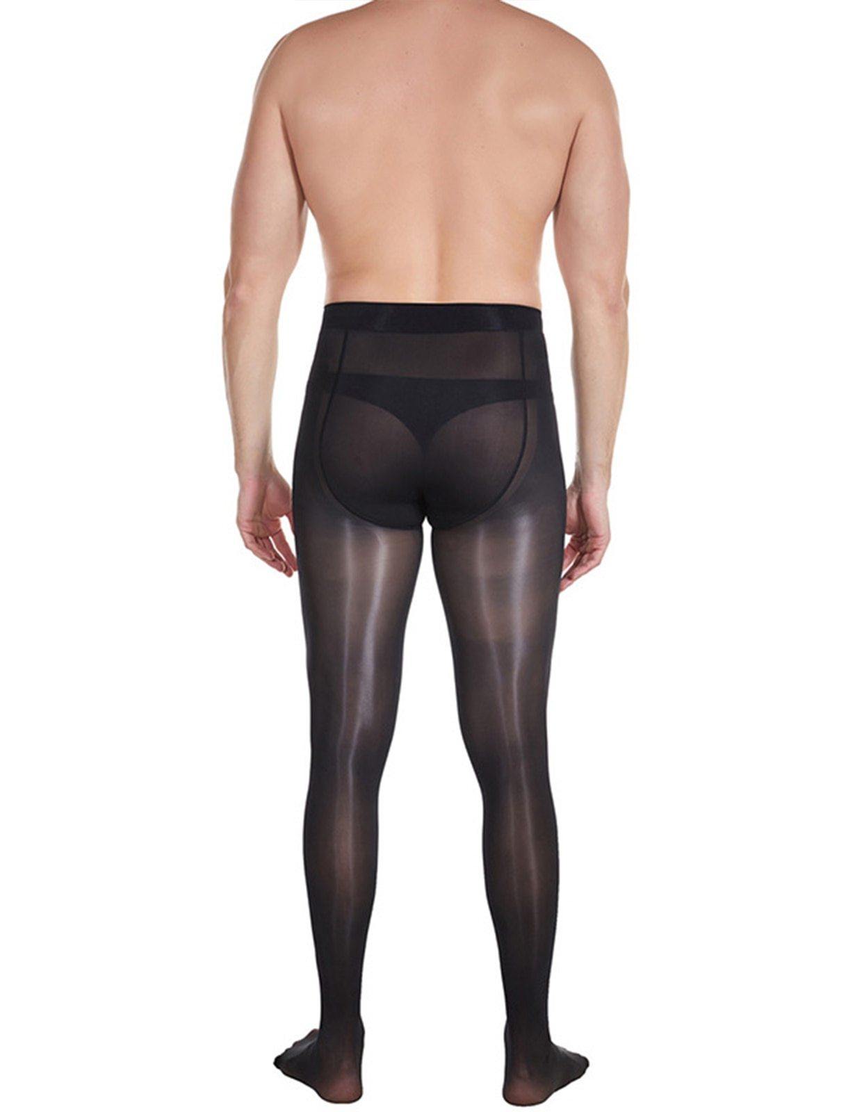 Men's 8D Shiny Pantyhose Nylon Sheer Tights - Metelam