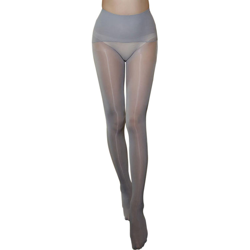 Metelam Womens High Waist Glossy Seamless Pantyhose Stretchy Shape Stockings - Metelam
