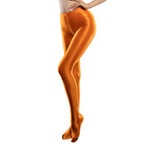 Metelam Women's Sexy Glossy Pantyhose Semi-Opaque Silky Smoothly Bodycon Tights - Metelam