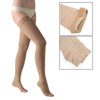 Thigh High Compression Stocking 23-32mmHg Therapeutic Varicose Vein Firm Support-compresstion socks-Metelam