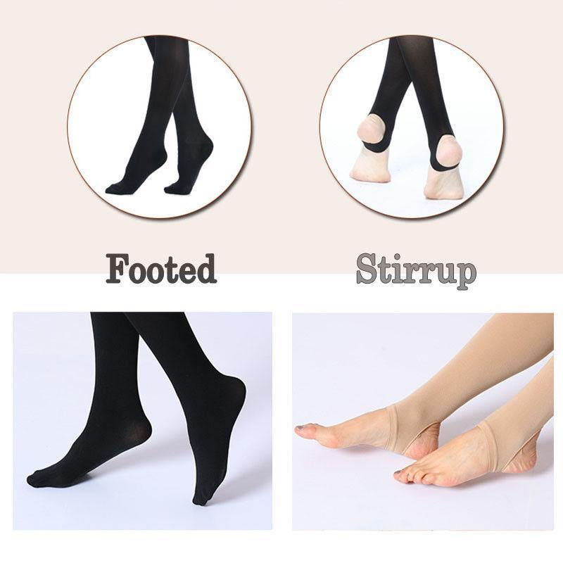 240lbs Plus Size Women Lady Warm Pantyhose Socks Stirrup/Footed Stockings Tights-tights-Metelam