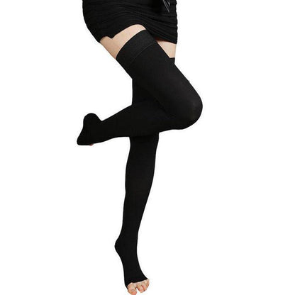 Thigh High Compression Stocking 23-32mmHg Therapeutic Varicose Vein Firm Support-compresstion socks-Metelam