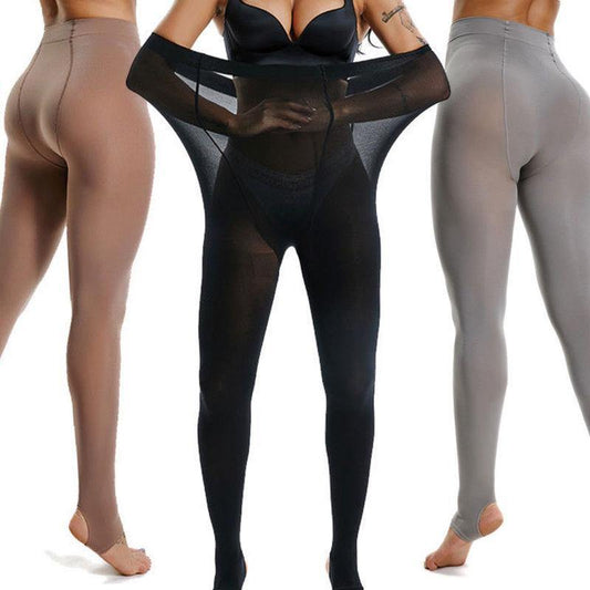 240lbs Plus Size Women Lady Warm Pantyhose Socks Stirrup/Footed Stockings Tights-tights-Metelam